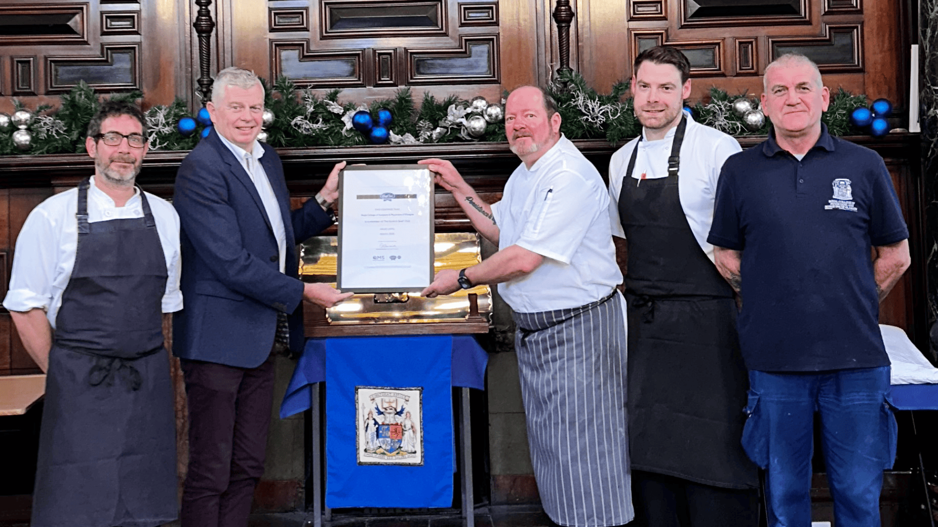 1599 catering team in college hall